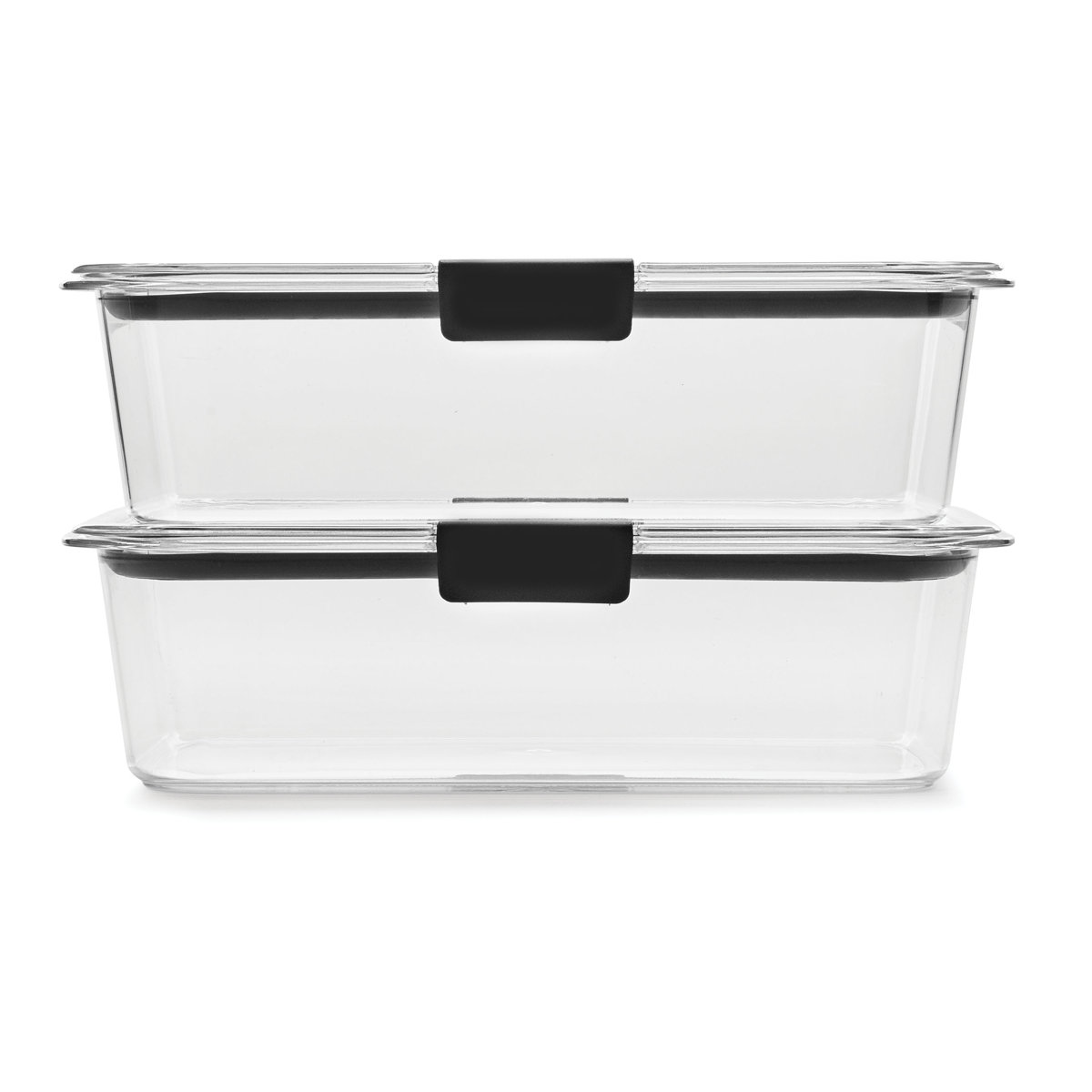 Rubbermaid Brilliance Food Storage Container, 9.6 Cup, 2 Pack